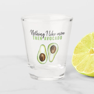 Verre A Shot Devis Vert De L'Avocado Moderne Pour Le Don D'Avoc