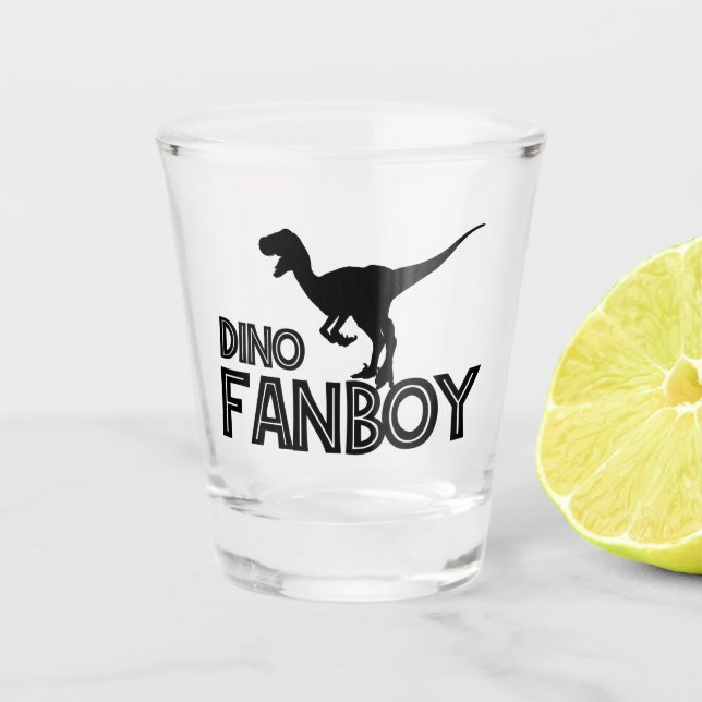 Verre A Shot Dino Fanboy - Dinosaur Lover (Devant)