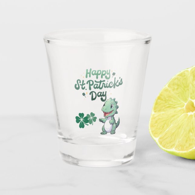 Verre A Shot Dino St. Patrick's Day Mug (Devant)