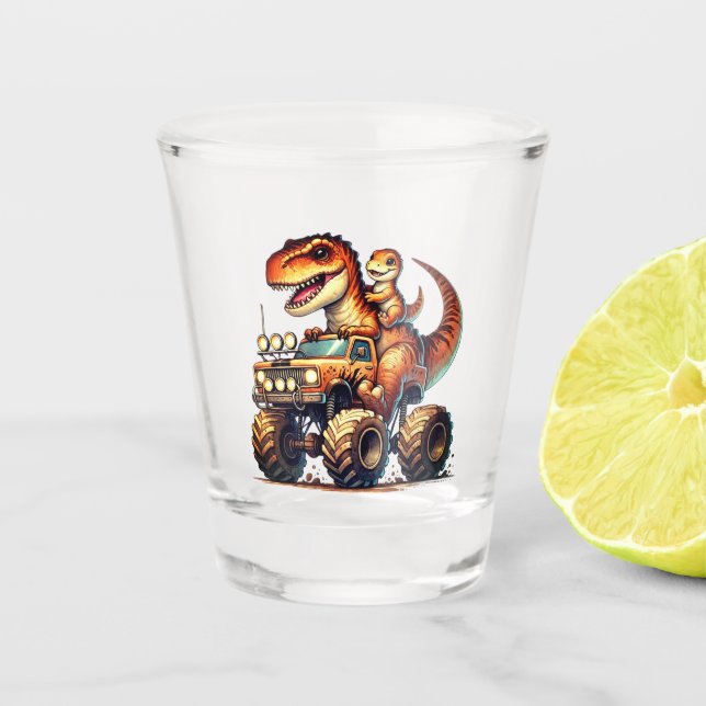 Verre A Shot Dinosaur  (Devant)