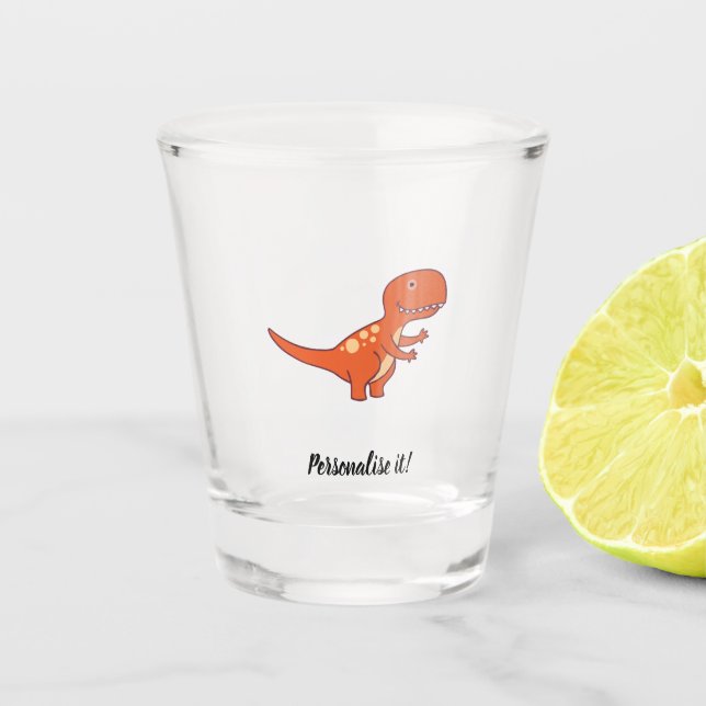 Verre A Shot Dinosaure rouge 02/19 (Devant)