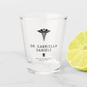 Verre A Shot Diplôme de docteur de l'école de médecine moderne