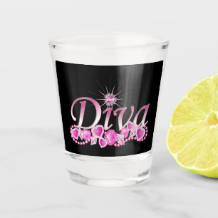 Verre A Shot Diva Bling