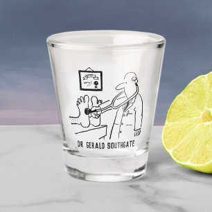 Verre A Shot Docteur avec Stethoscope Checking Pieds. Ajouter u