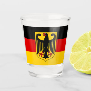 Verre A Shot Drapeau allemand & Allemagne pays patriote /sports