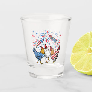 Verre A Shot Drapeau américain Drapeau 4 juillet patriotique