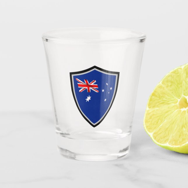 Verre A Shot Drapeau australien (Devant)
