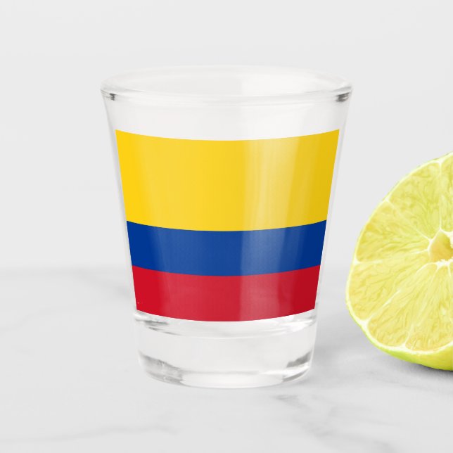 Verre A Shot Drapeau colombien Patriotic (Devant)