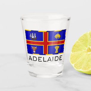Verre A Shot Drapeau d'Adélaïde, Australie