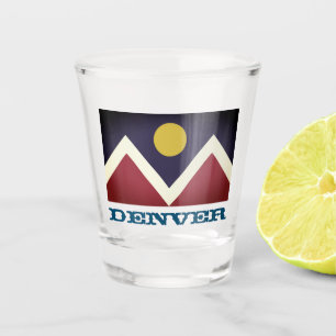 Verre A Shot Drapeau de Denver, Colorado