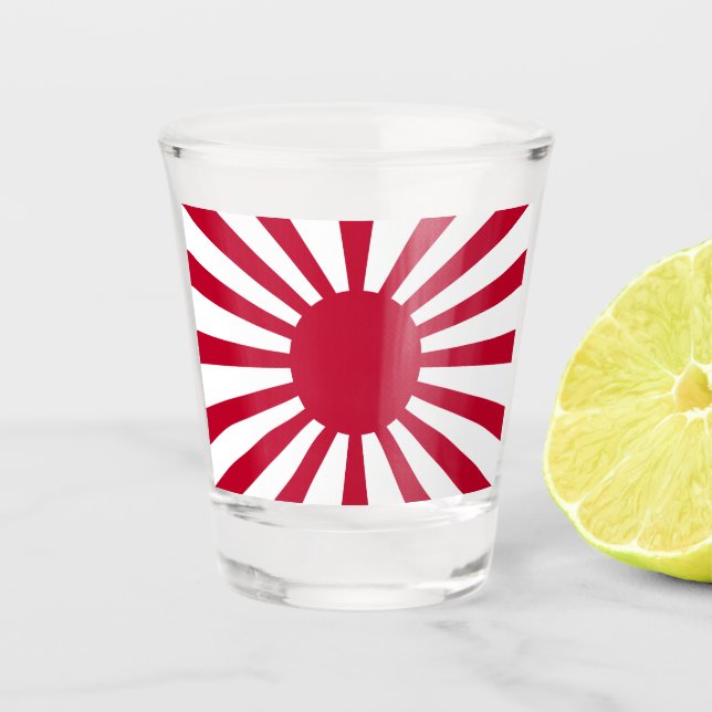 Verre A Shot Drapeau de guerre impérial du Japon (Devant)