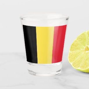 Verre A Shot Drapeau de la Belgique