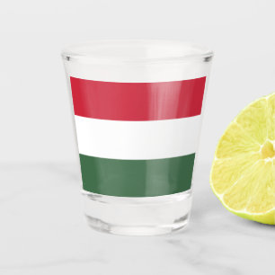 Verre A Shot Drapeau de la Hongrie