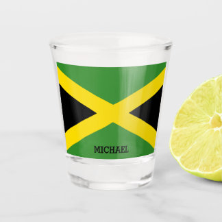 Verre A Shot Drapeau de la Jamaïque