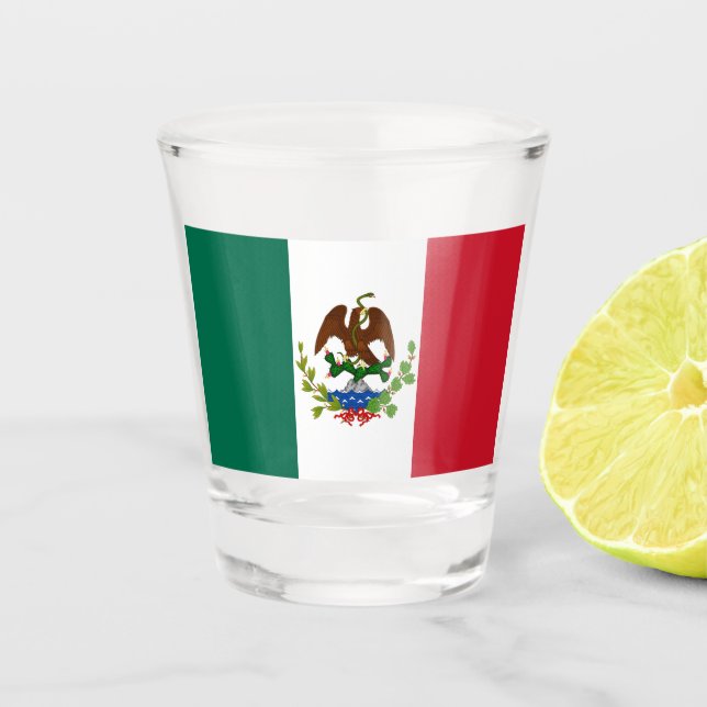 Verre A Shot Drapeau de la République mexicaine : 1824-1835, Pè (Devant)