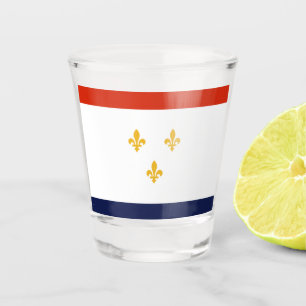 Verre A Shot Drapeau de la ville de la Nouvelle-Orléans