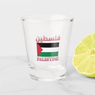 Verre A Shot Drapeau de Palestine (lcdp) drapeau de la Palestin