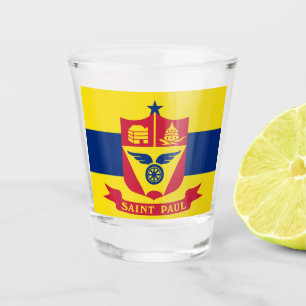 Verre A Shot Drapeau de Saint Paul (Minnesota)