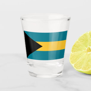 Verre A Shot Drapeau des Bahamas