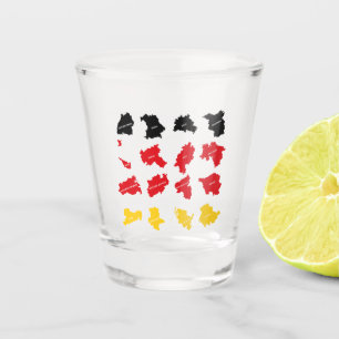 Verre A Shot Drapeau des États allemands