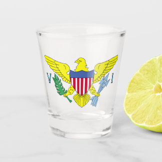 Verre A Shot Drapeau des îles Vierges