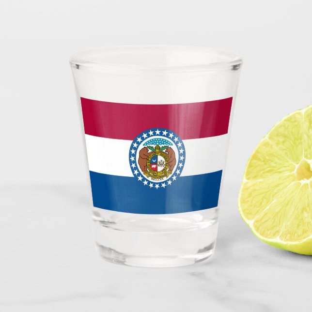 Verre A Shot Drapeau d'État du Missouri (Devant)