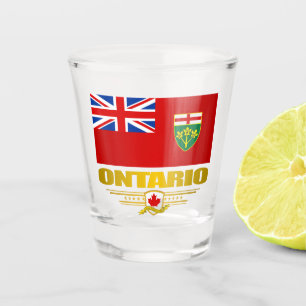 Verre A Shot Drapeau d'Ontario