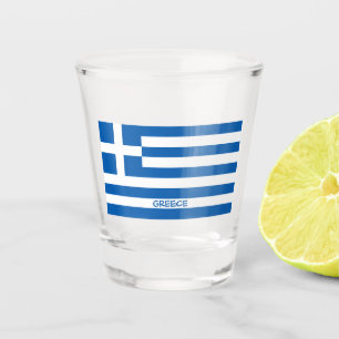 Verre A Shot Drapeau grec