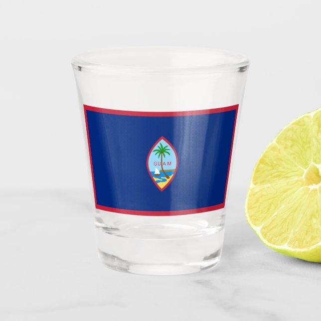 Verre A Shot Drapeau Guam (Devant)