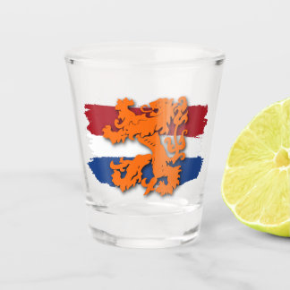 Verre A Shot Drapeau hollandais Orange Lion Team Hollande