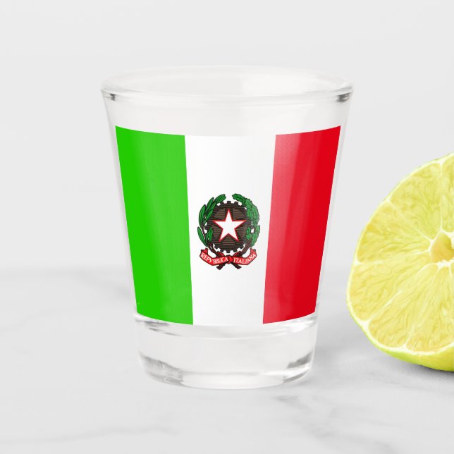 Verre A Shot Drapeau italien (Devant)