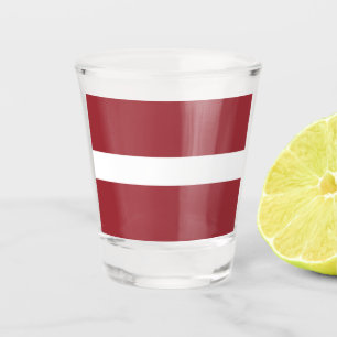 Verre A Shot Drapeau Lettonie