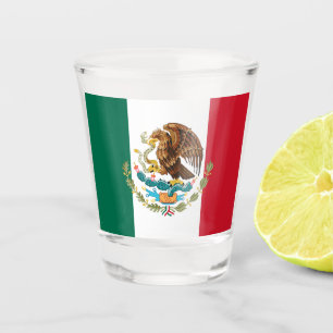 Verre A Shot Drapeau mexicain & Mexique pays patriote / fan de 