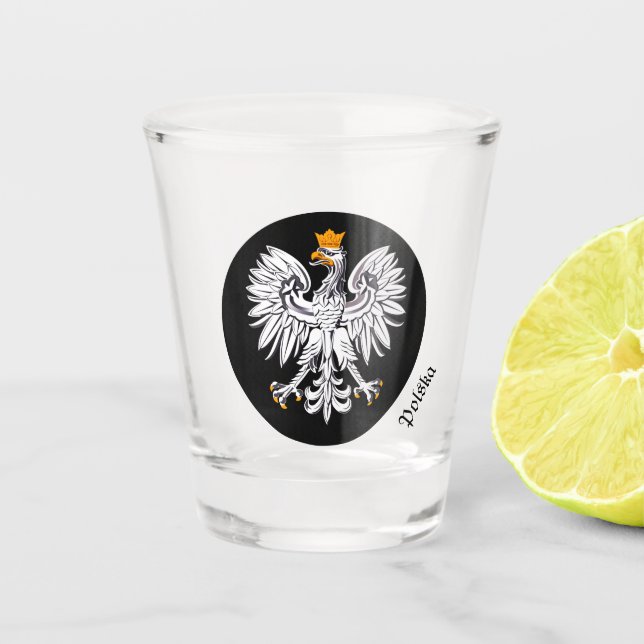 Verre A Shot Drapeau polonais & Pologne, Fête de l'aigle, patri (Devant)