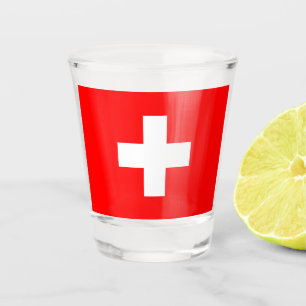 Verre A Shot Drapeau Suisse