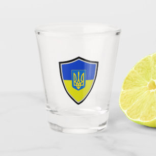 Verre A Shot Drapeau ukrainien