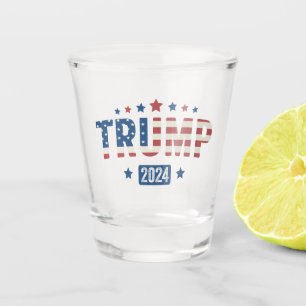 Verre A Shot Drapeau Vintage Patriotique Américain 2024 de Trum