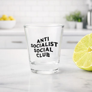Verre A Shot Drôle Anti Socialiste Social Club Socialisme