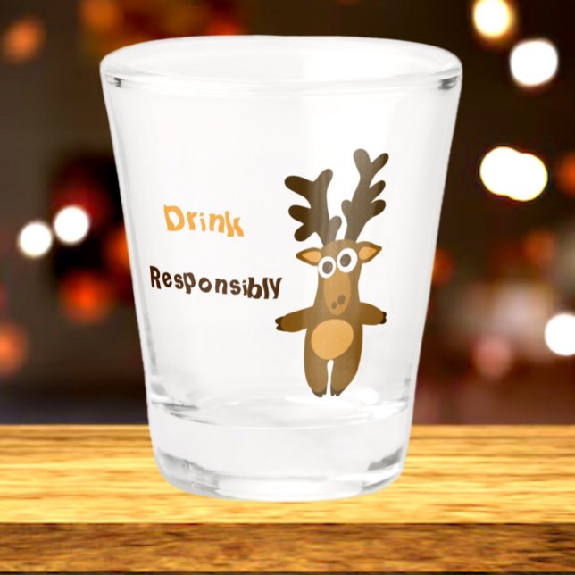 Verre A Shot Drôle cerf (Créateur téléchargé)
