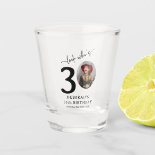 Verre A Shot Drôle 'Regardez qui a 30 ans' 30e anniversaire élé