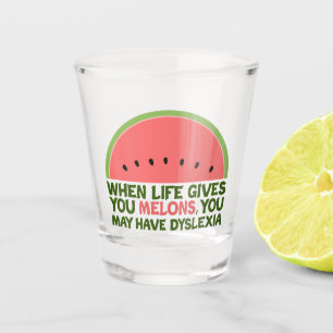 Verre A Shot Dyslexie drôle