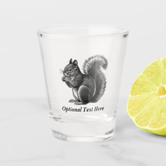 Verre A Shot Écureuil d'arbre personnalisé
