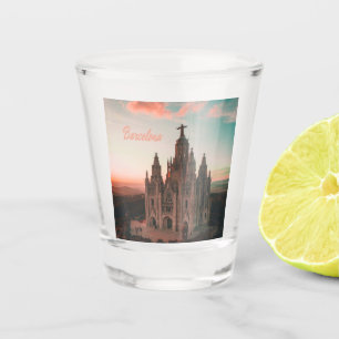 Verre A Shot Église espagnole de Barcelone
