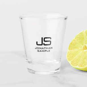 Verre A Shot Élégant moderne tendance Premier meilleur monogram
