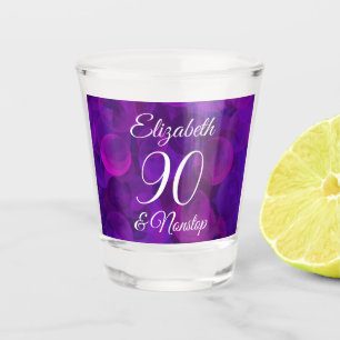 Verre A Shot Elegant Purple 90 et fête d'anniversaire sans esca