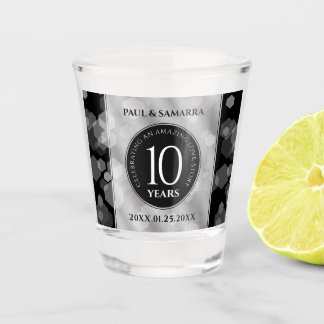 Verre A Shot Élégante fête du 10e anniversaire du Mariage de Ti