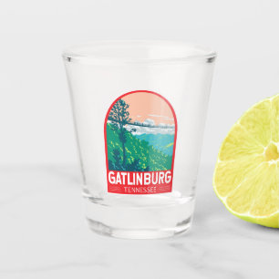 Verre A Shot Emblème d'art de voyage à Gatlinburg Tennessee