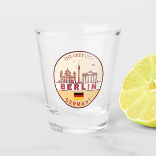 Verre A Shot Emblème Skyline de Berlin Allemagne
