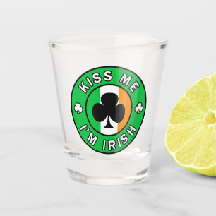 Verre A Shot Embrasse-moi Je suis irlandais