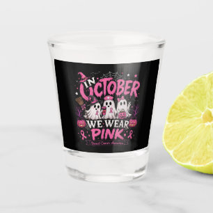 Verre A Shot en octobre nous portons du rose pour la sensibilis